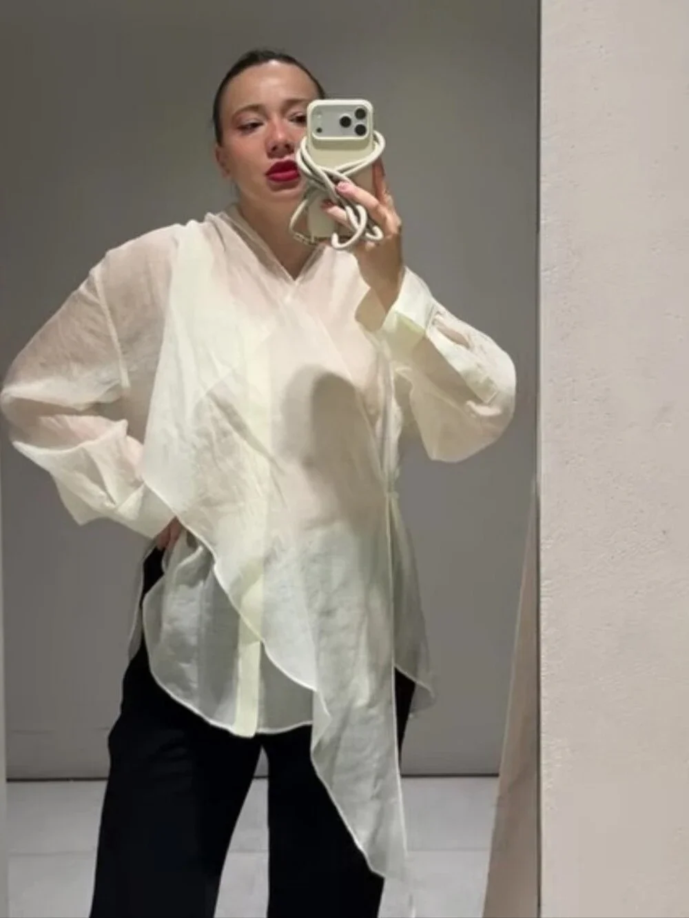ZARA ZW COLLECTION HANDKERCHIEF SHIRT